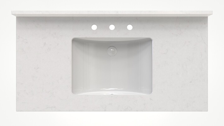 AQ658 Lagoon Quartz Vanity Top 43x22